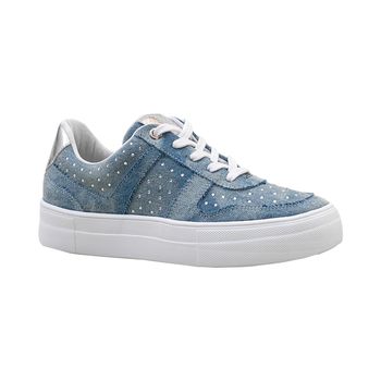 Tenis-Casual-Jeans-Azul-Pontos-Brilho-|-Comfort-Tamanho--40---Cor--AZUL-CLARO-0